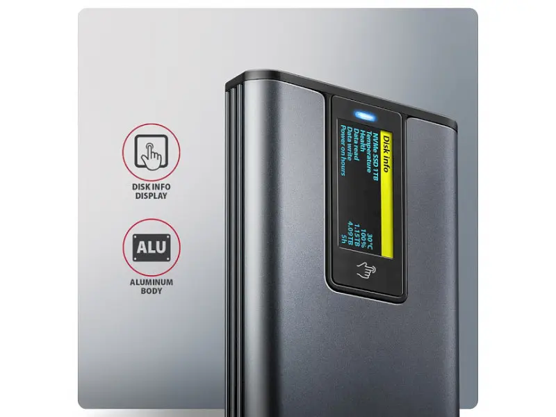 Кишеня для накопичувача AXAGON Display Box (EEM2-SD2) - фото 5