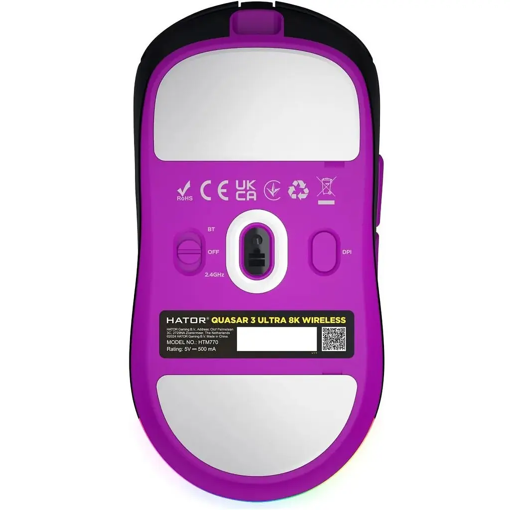 Миша Hator Quasar 3 Ultra 8K Wireless Black/Violet (HTM770) [127982] - фото 5