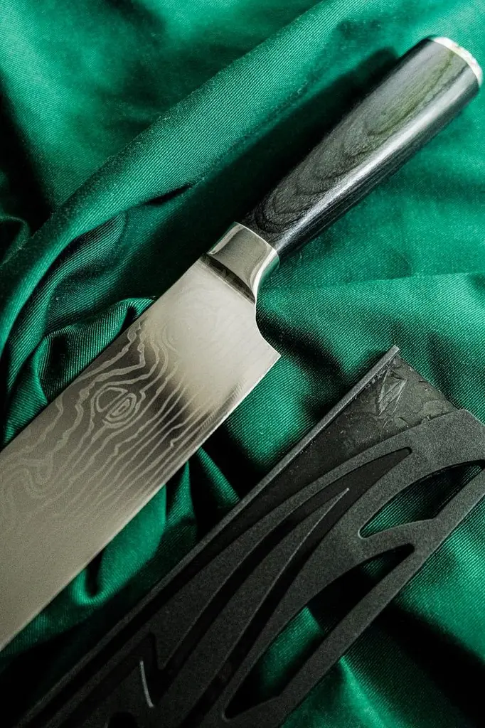 Ніж kiritsuke Damascus DK-SS 6304 AUS-10 Дамаська сталь - фото 5