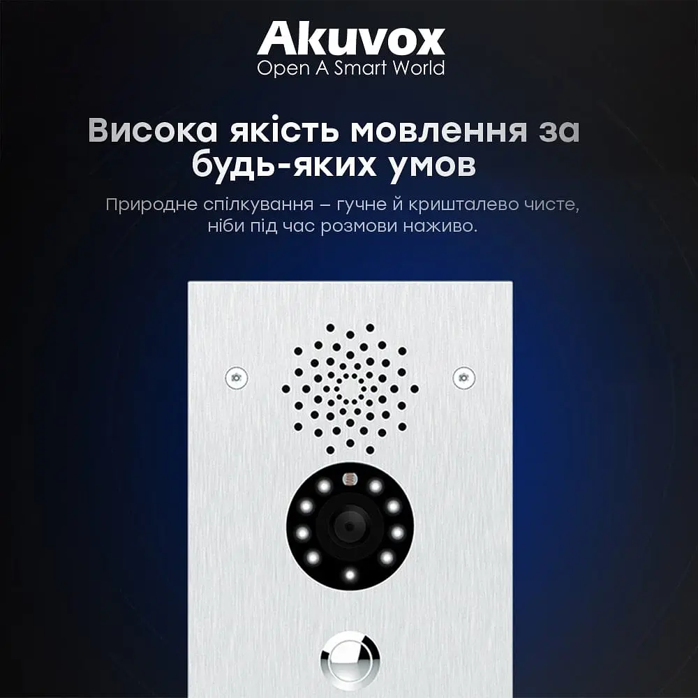 IP-відеопанель 2Mp Akuvox E21V SIP (87-00027) - фото 4