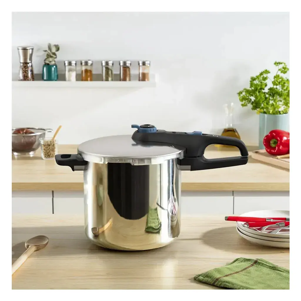 Каструля Tefal Secure Trendy Скороварка з паровим кошиком 6л (P2580701) - фото 12