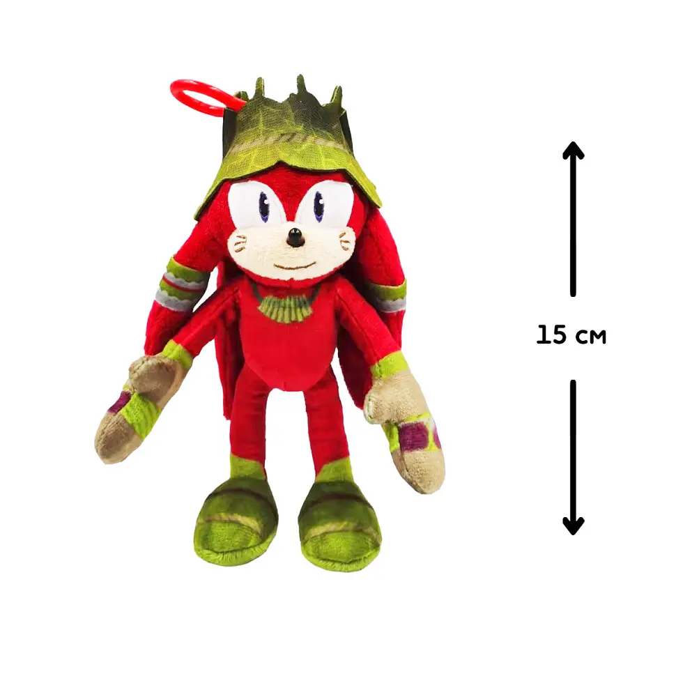 М'яка іграшка на кліпсі Sonic Prime Наклз SON7004D 15 см - фото 2