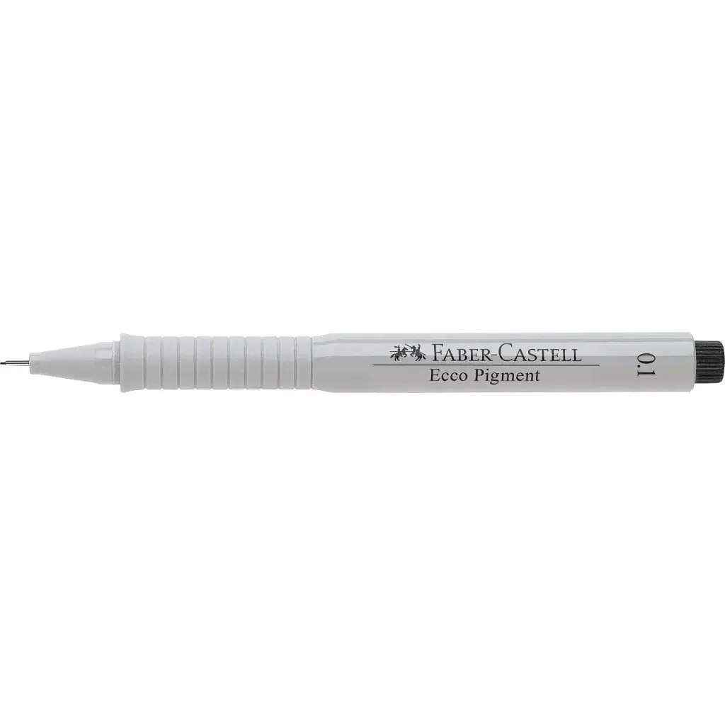 Лайнер Faber-Castell ручка капілярна для графічних робіт Ecco Pigment, діаметр 0,1 мм, колір чорний (6043) - фото 3