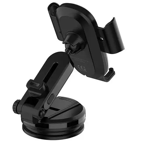 Автотримач для телефону ColorWay Dashboard Car Wireless Charger, Black, 15 Вт, бездротова зарядка (Qi), вакуумна присоска, поворотний шарнір 360°, від 4" до 6.5" (CW-CHAW037Q-BK) - фото 3