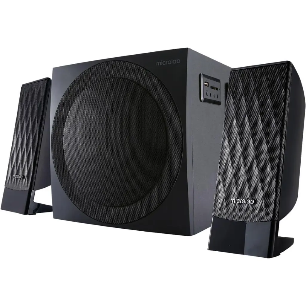 Акустична система Microlab 2.1 M-300U Black (M-300U) - фото 2