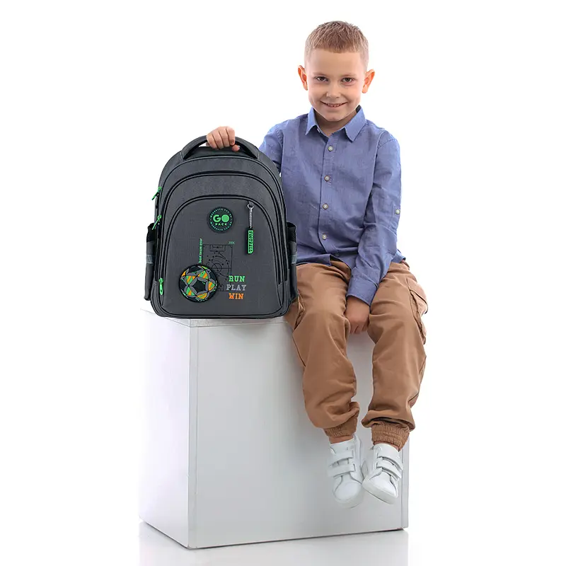 Рюкзак GoPack Education 2606S Run Play Win Темно-сірий (GO26-2606S-4) - фото 18