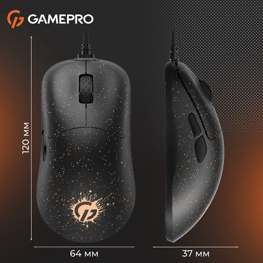 Миша GamePro ігрова чорна (GM690D) - фото 15