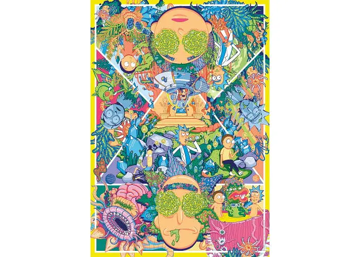 Пазл Clementoni Гіпнотичне марево Ріка, Рік і Морті (Rick and Morty Puzzle - 1000 pcs.), 1000 ел. (37511) - фото 2