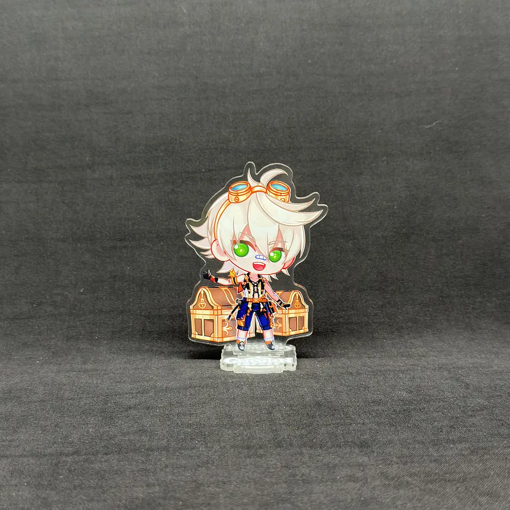 Акрилова колекційна фігурка Геншин Імпакт - Genshin Impact Chibi Беннет 10 см - фото 2