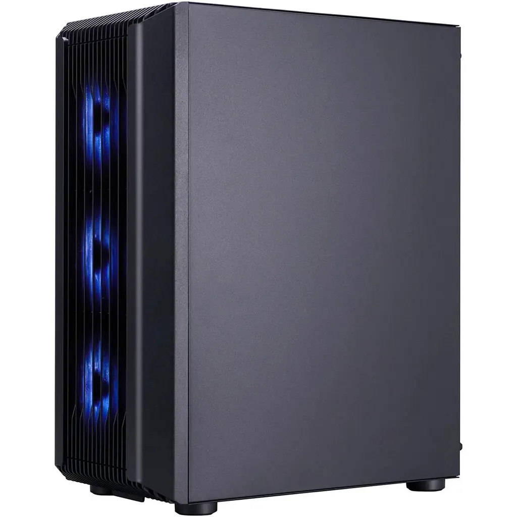 Корпус 1stPlayer H6-BK-4F7 Black [146445] - фото 2