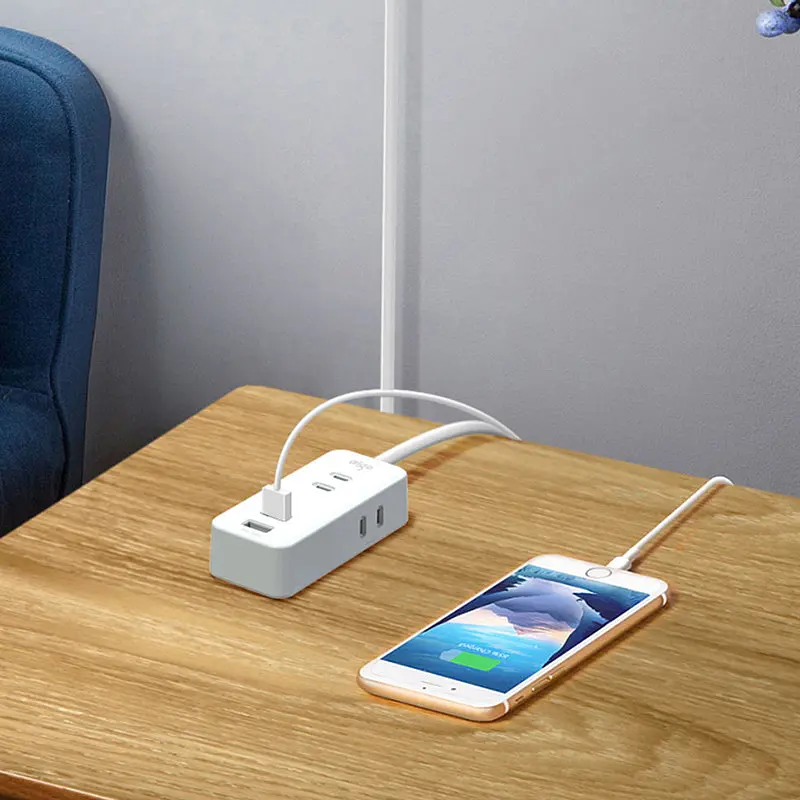 Удлинитель Aigo Power Strip 3 розетки 2 USB 1 m White AC0320 - фото 3