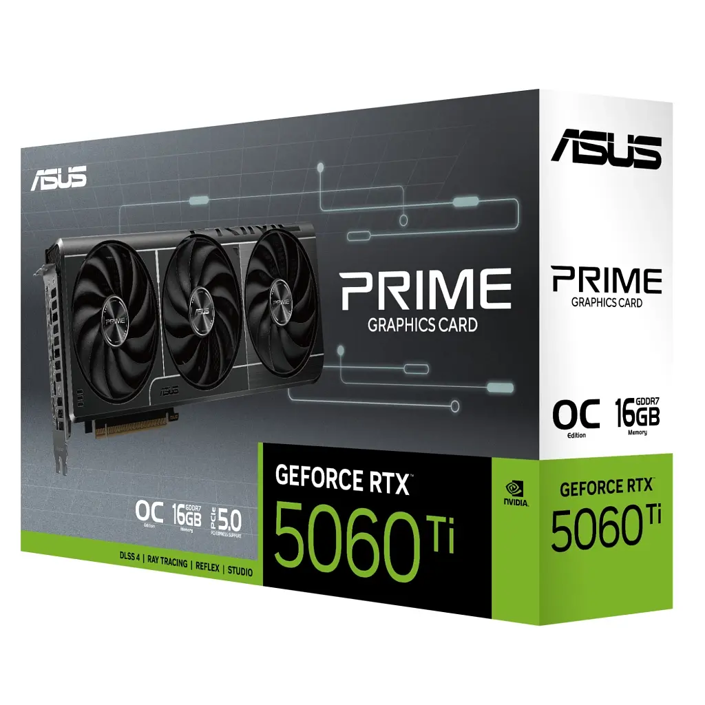 Відеокарта ASUS GeForce RTX5060Ti 16Gb PRIME OC (PRIME-RTX5060TI-O16G) - фото 2