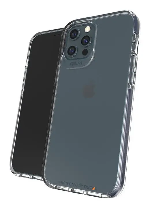 Протиударний прозорий чохол Gear4 Piccadilly D3O для iPhone 12 Pro Max (6.7") Blue + Transparent - фото 3