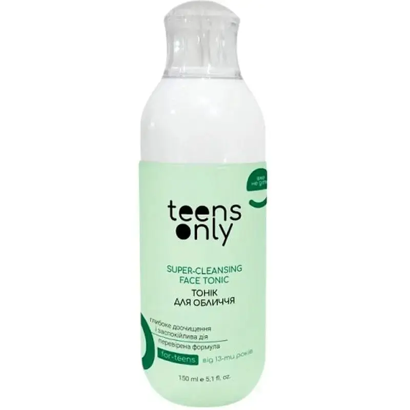 Тонік для обличчя Teens Only For-Teens Anti-Acne Face Tonic 13+ для проблемної шкіри проти висипань 150 мл (4820278290066)