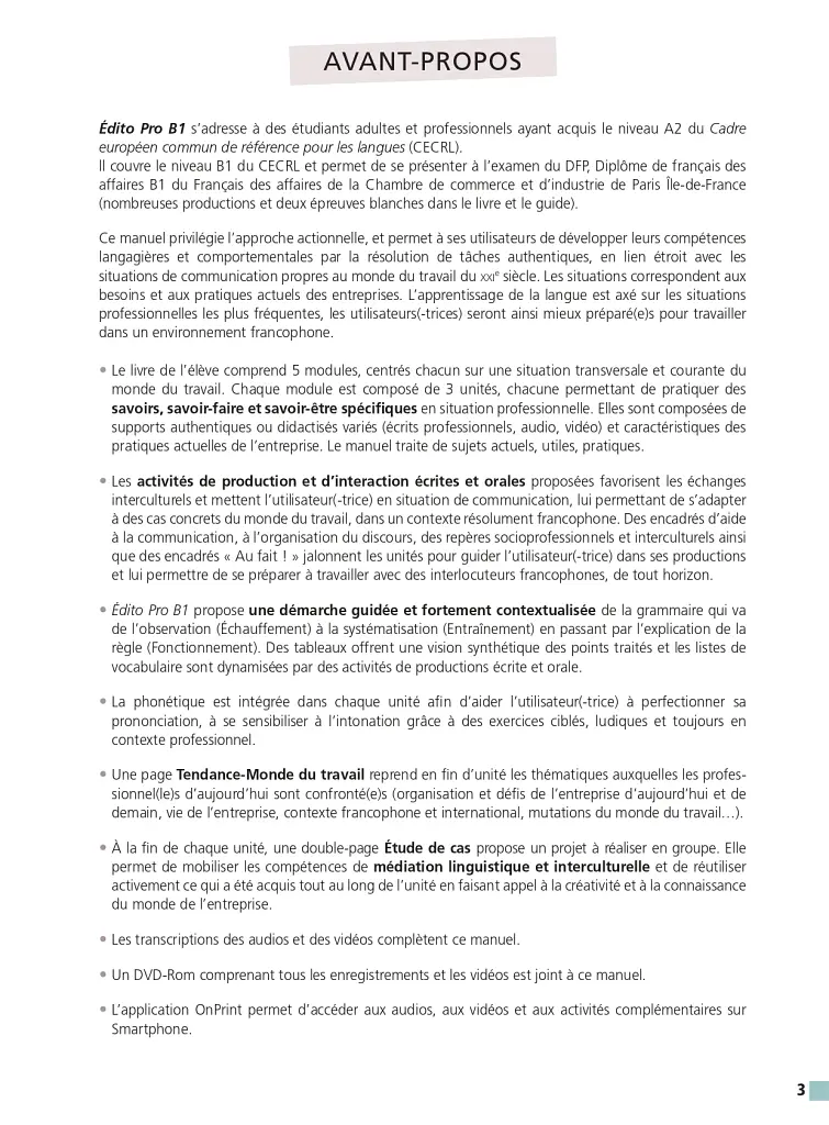 Édito Pro B1 – Livre + DVD-rom + didierfle.app - фото 2