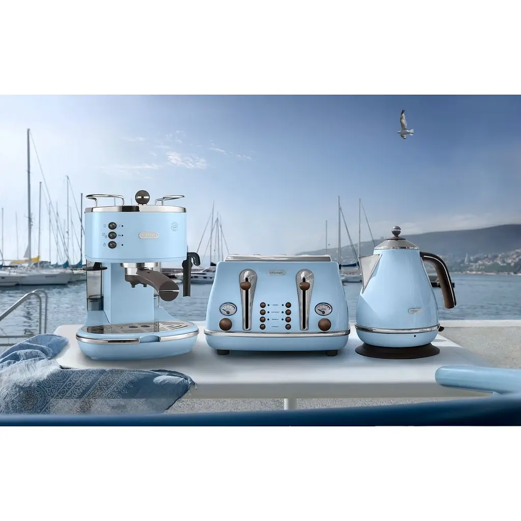 Електрочайник DeLonghi KBOV 2001 azzurro 1.7 л (00000009923) - фото 8