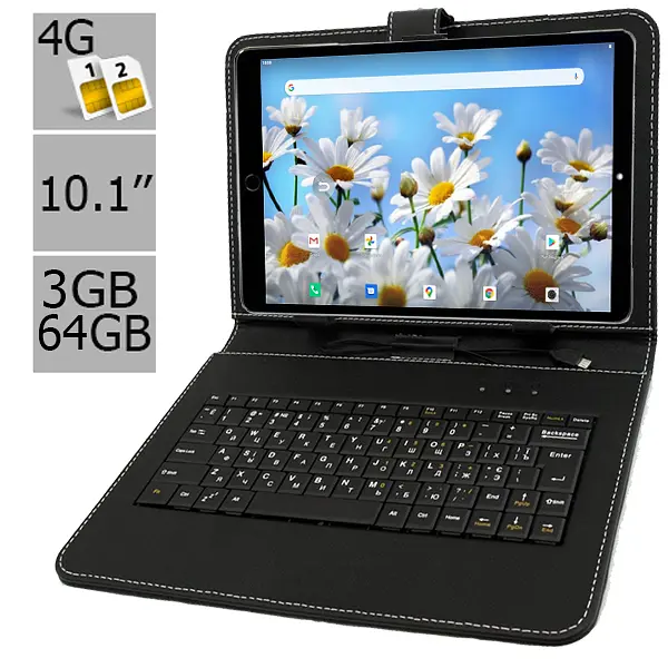 Планшет-телефон Hoozo MT Pad 364 LTE 3/64 Matte Black + Чохол-клавіатура - фото 2