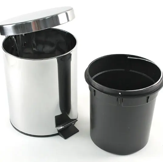 Відро для сміття Gedy Argenta 3л з педаллю (2609-13) Хром - фото 5