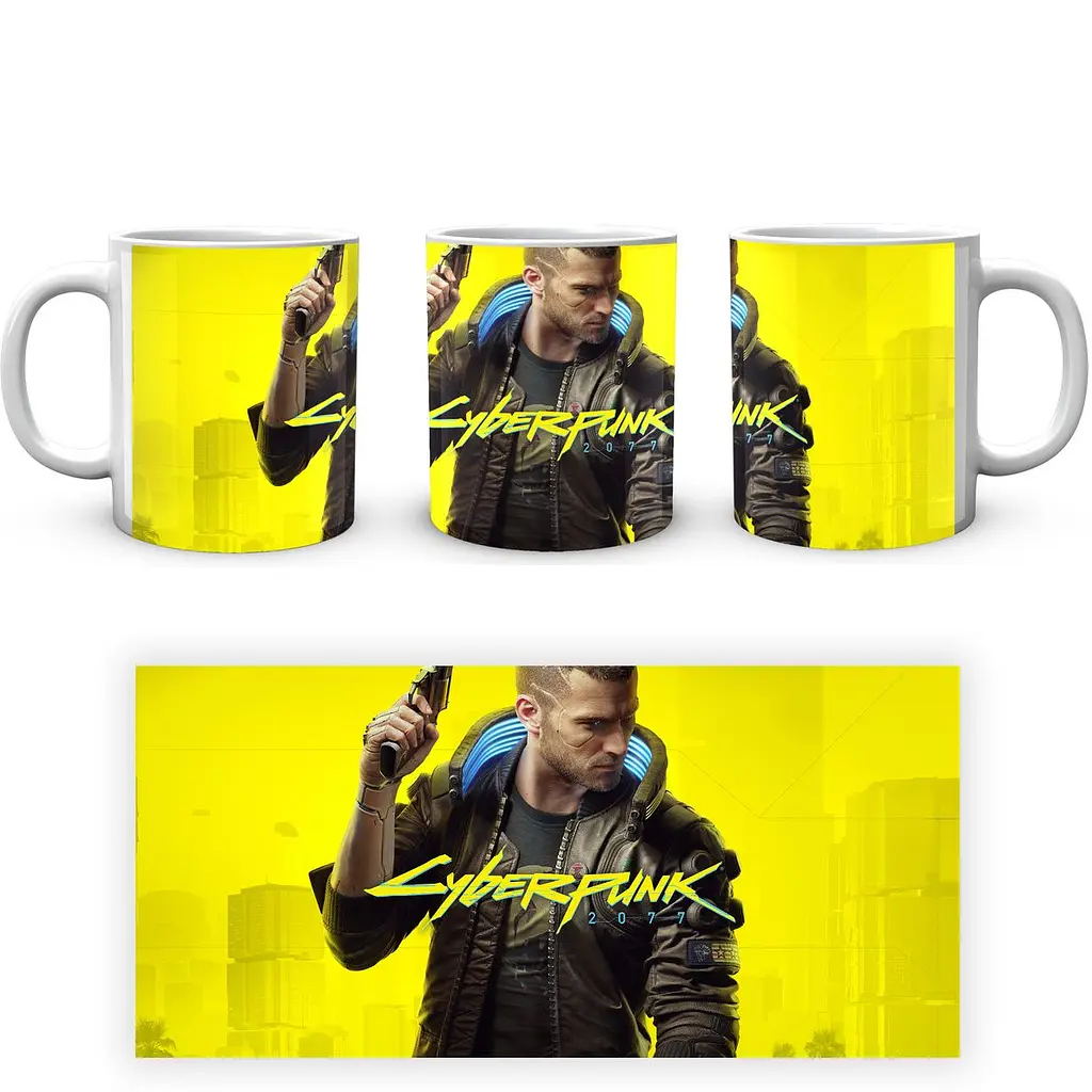 Кухоль GeekLand Cyberpunk 2077 Кіберпанк 2077 CY 02.591 330 мл білий - фото 4