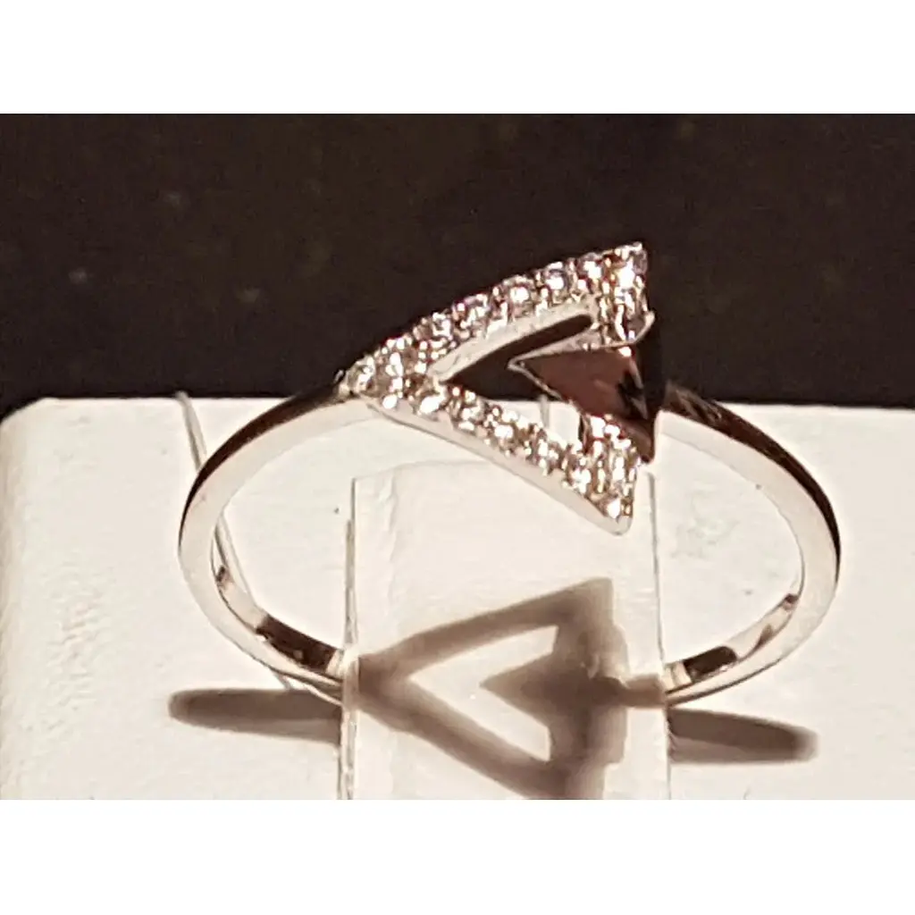 Срібне кільце Qvaliz з фіанітами. 901-00874 16 - фото 3