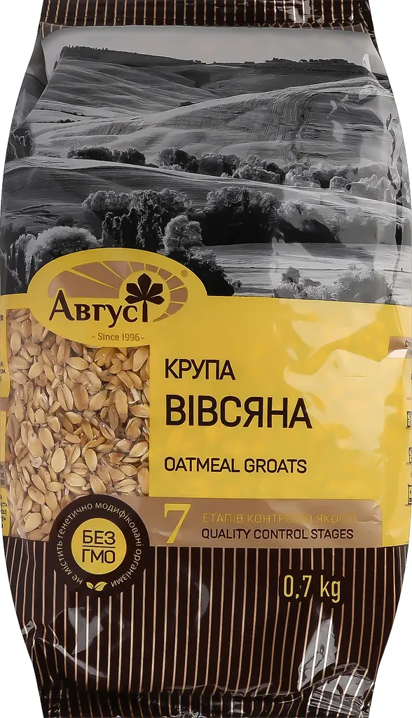 Крупа овсяная Август плющенная 700 г (769402) - фото 4