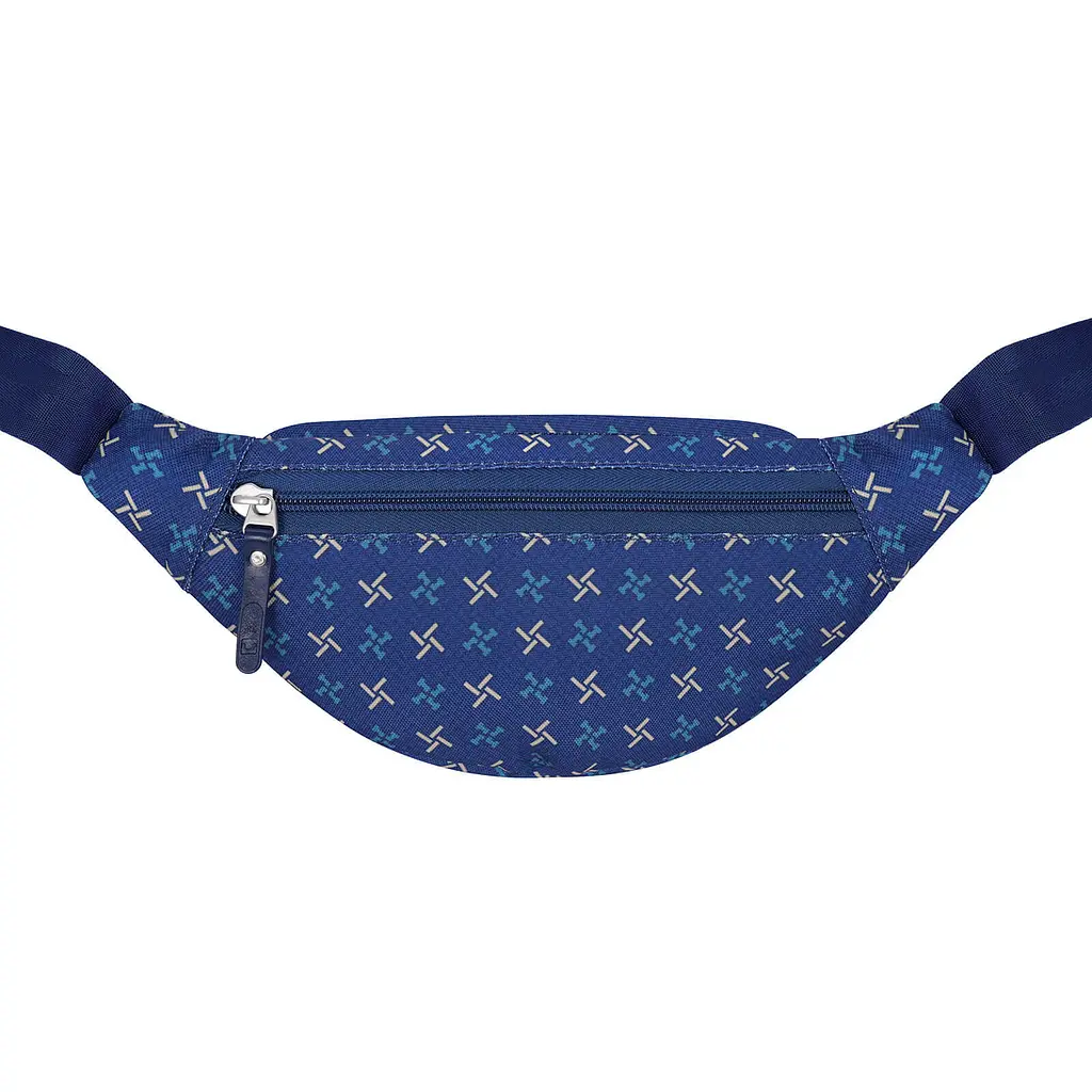 Сумка-бананка Bagland Bella 2 л сублімація 463 синя (00202664) - фото 3