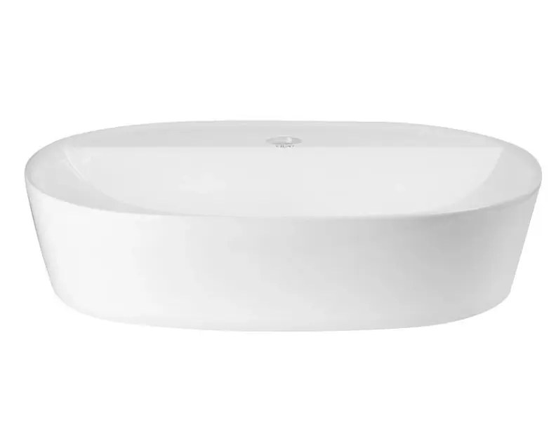 Комплект Qtap Scorpio: Раковина накладная овальная 500x380x120 мм White + Донный клапан PU02 (QT14112202WN47313) - фото 2
