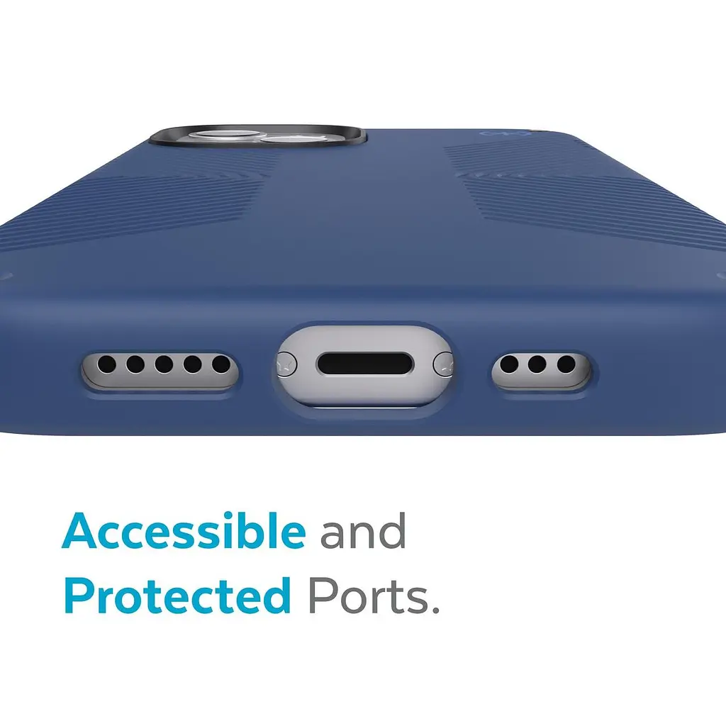 Чохол протиударний з антимікробним покриттям Speck Presidio2 Grip MagSafe 141759-9128 для Apple iPhone 13 (6.1") Blue - фото 6