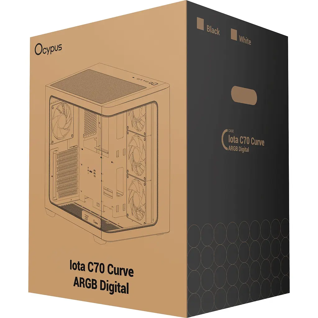 Корпус Ocypus Iota C70 Curve ARGB Black (IOTA-C70-BKD400CD-GL) [165768] - фото 11