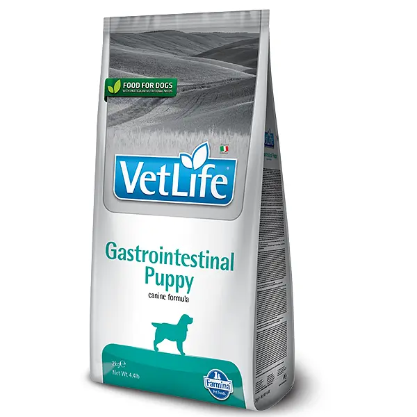 Сухий лікувальний корм для цуценят Farmina Vet Life Gastrointestinal Puppy при розладах травлення та захворюваннях ШКТ 2 кг