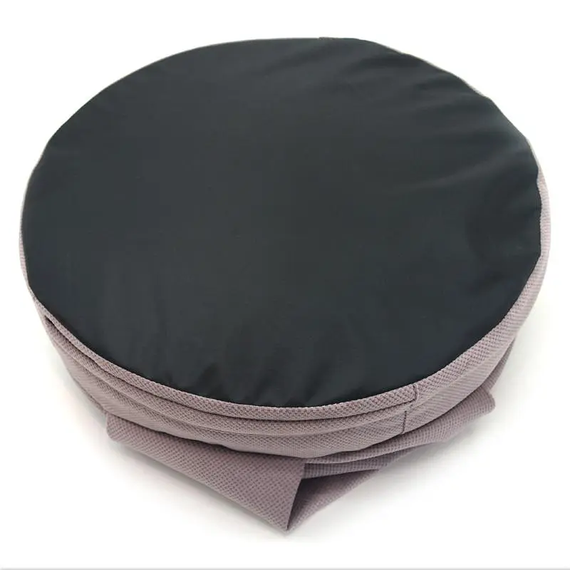 Лежак пуф з ковдрою для собак та котів Zoo-hunt Mеджик круглий темно-рожевий №2 500х500х90 мм - фото 3