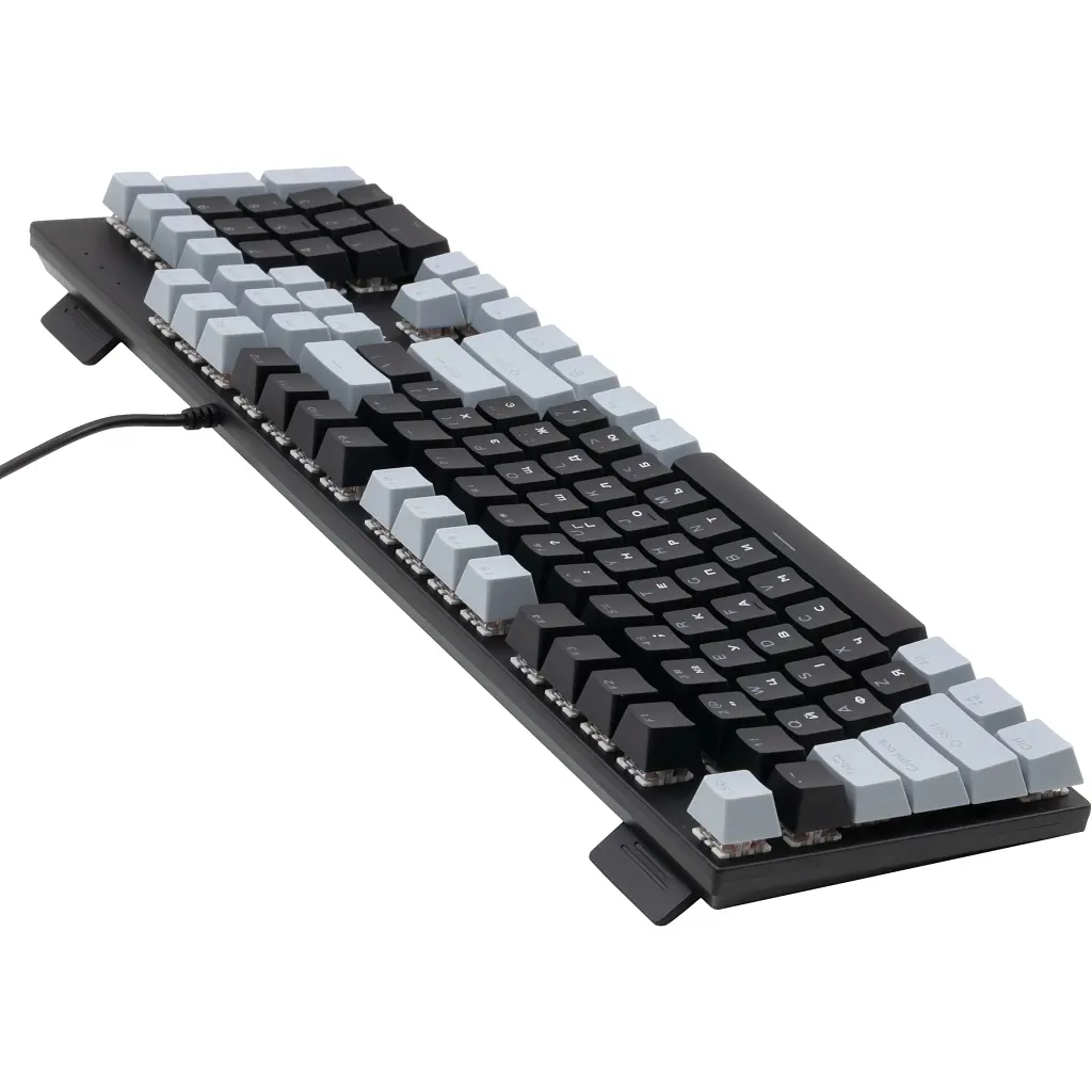Клавіатура Vinga KBGM-090 LED Blue Switch USB Grey/Black (KBGM-090BL Grey/Black) - фото 4