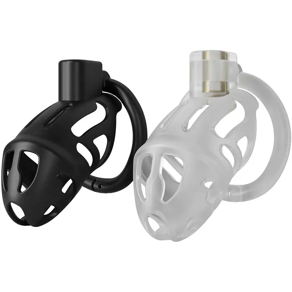 Клітка для пеніса Lockink Sevanda Plastic Penis Chastity Cage - Black - фото 9