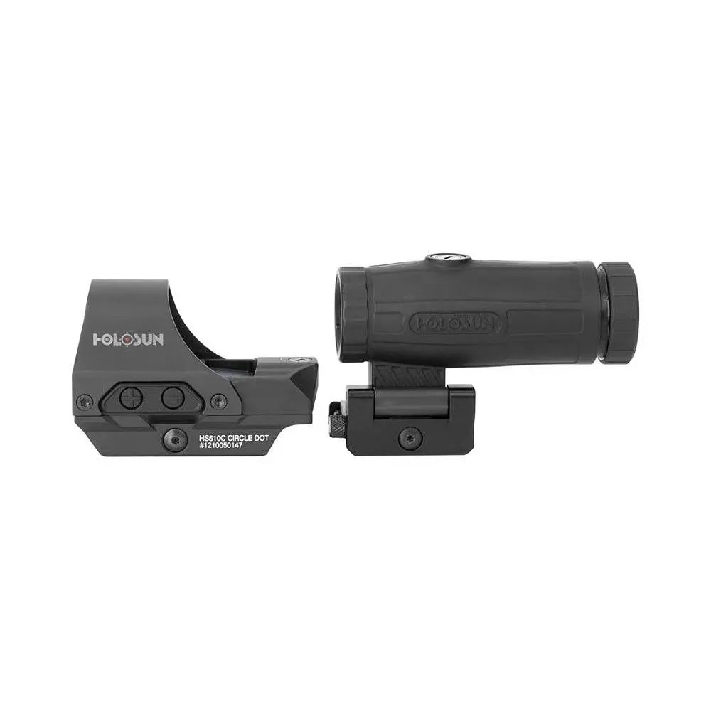 Коліматорний приціл Holosun HS510C 2MOA/65MOA red dot зі збільшувачем Holosun HM3X 3x (HS510C-HM3X) - фото 3
