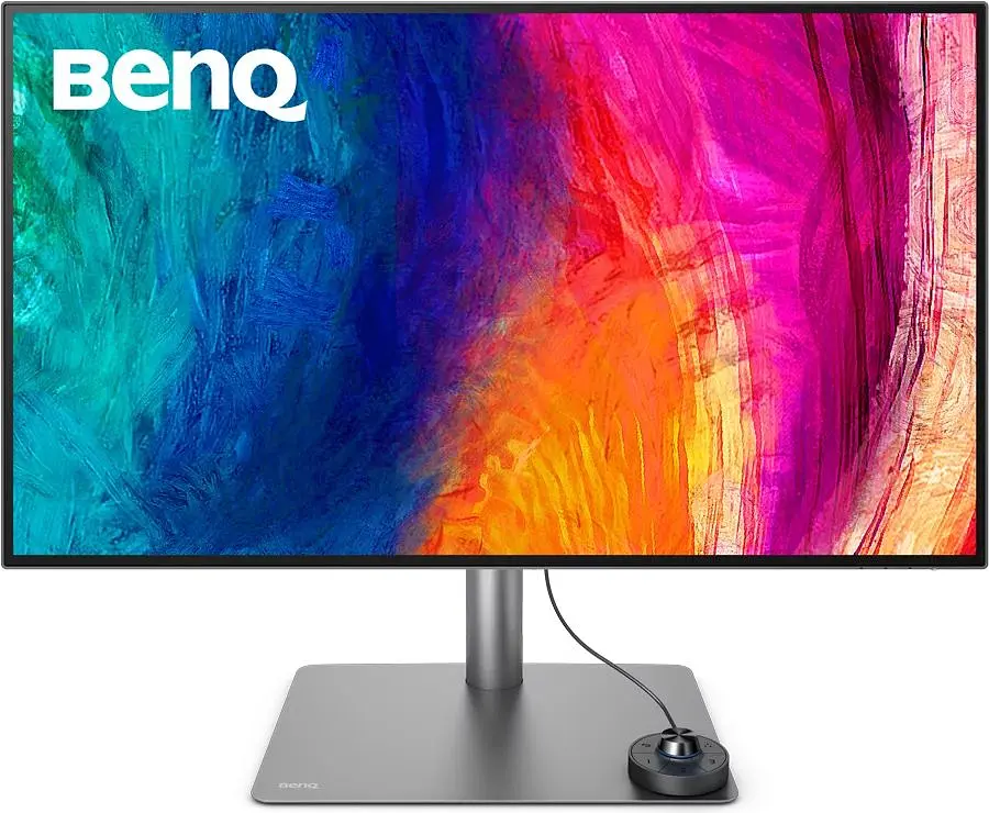 Монітор TFT 32" BenQ PD3225U, IPS, 4K, HDMI, DP, USB-C, USB hub, HAS, Pivot, темно-сірий (9H.LLYLA.TBE) - фото 3