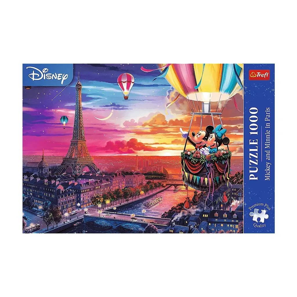 Пазл Trefl Premium Plus Disney Міккі та Мінні в Парижі 1000 елементів (5900511109177) - фото 3