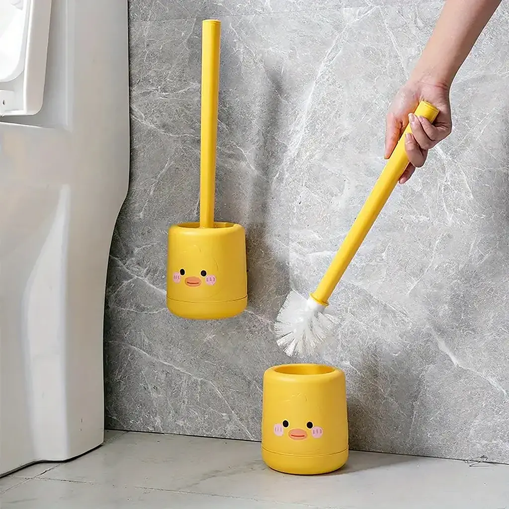 Йоршик для унітазу із пластику з м'якою щетиною Yellow Duck, Kitchen Master Жовтий 87616 - фото 2