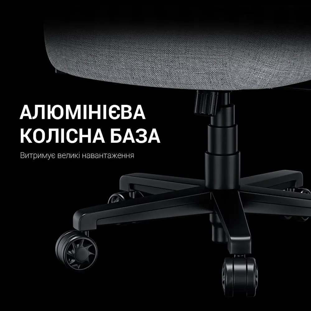 Крісло для геймерів Anda Seat Phantom 3 Pro Size L Dark Gray Linen Fabric (AD18YC-06-GB-F) - фото 7