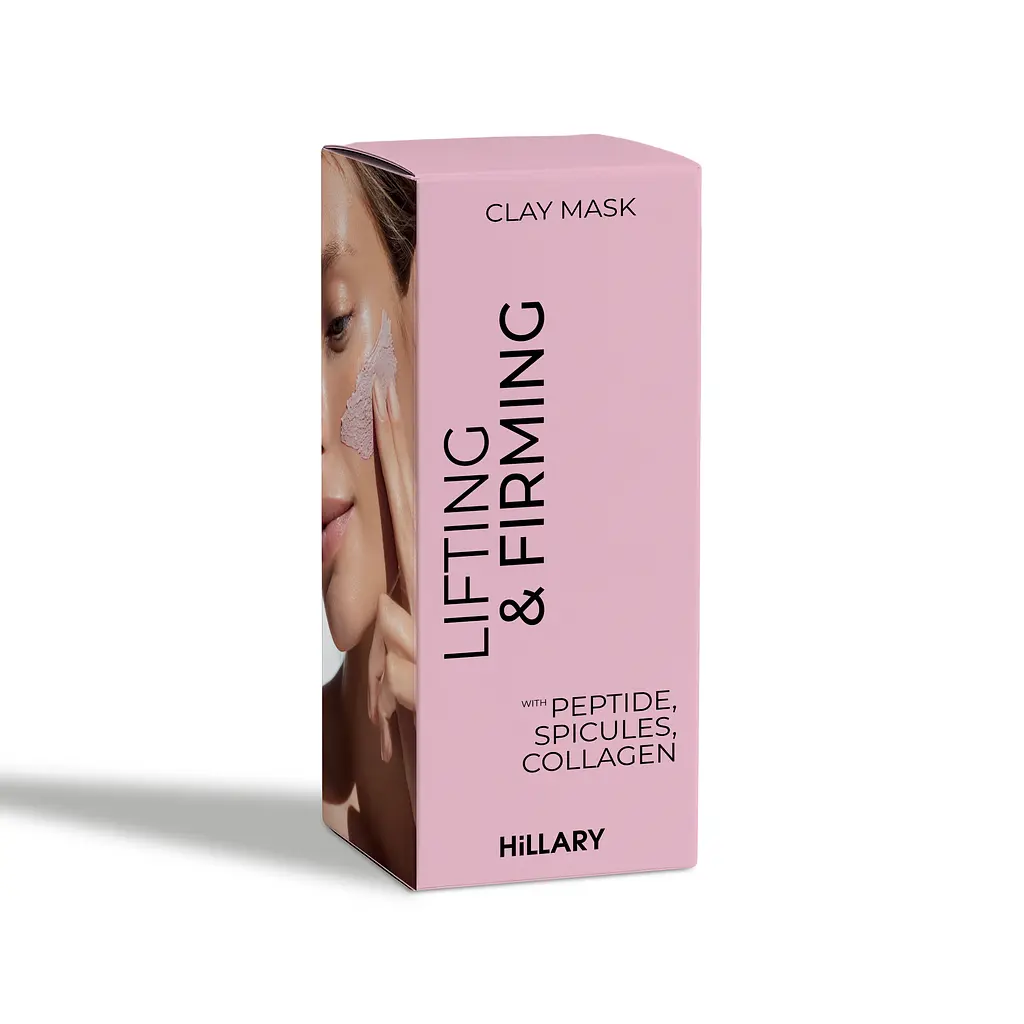 Лифтинг-маска для лица и шеи Collagen & Peptide Lifting Clay Mask Hillary 90 мл - фото 14