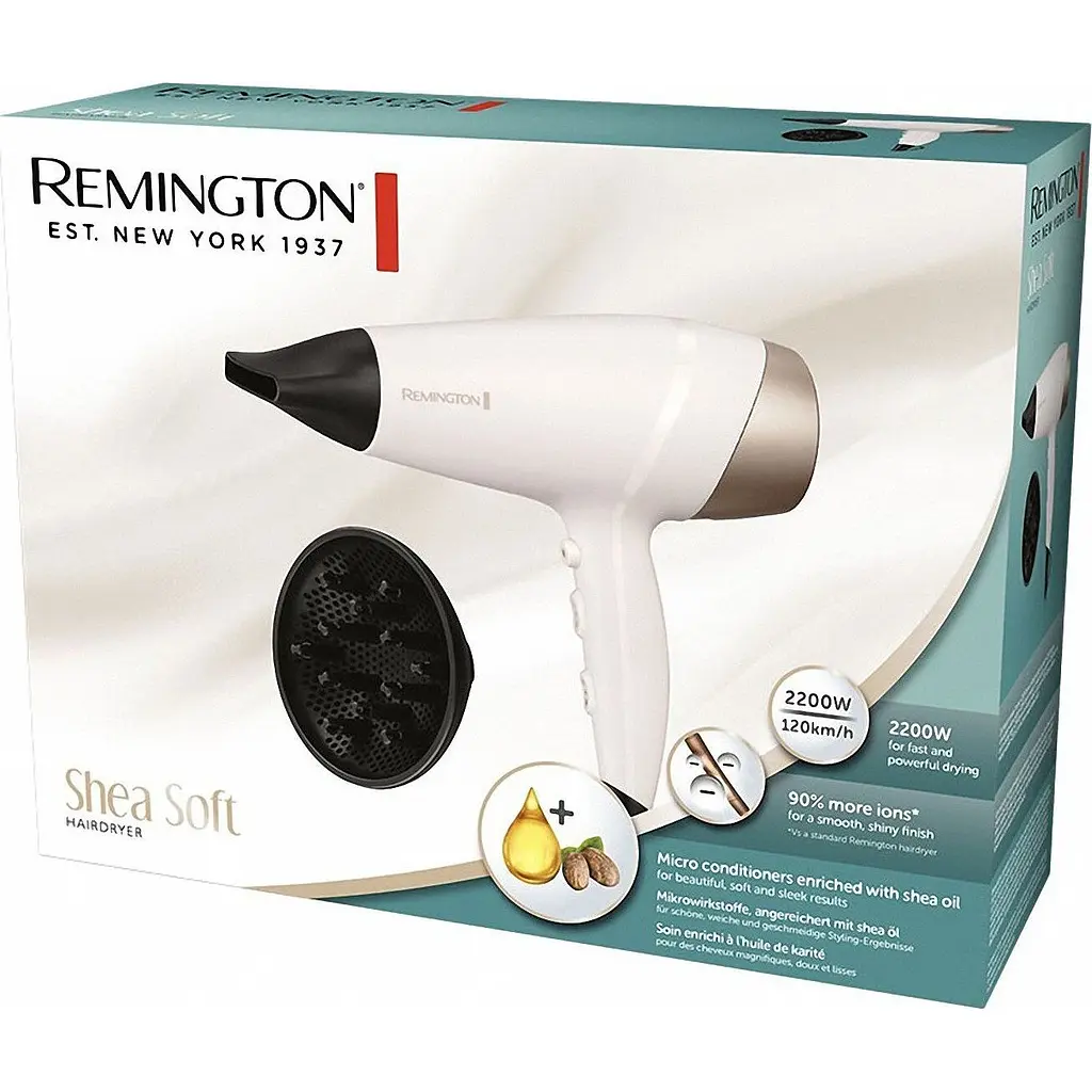 Фен Remington Shea Soft 2200 Вт біло-золотий (D4740) - фото 3