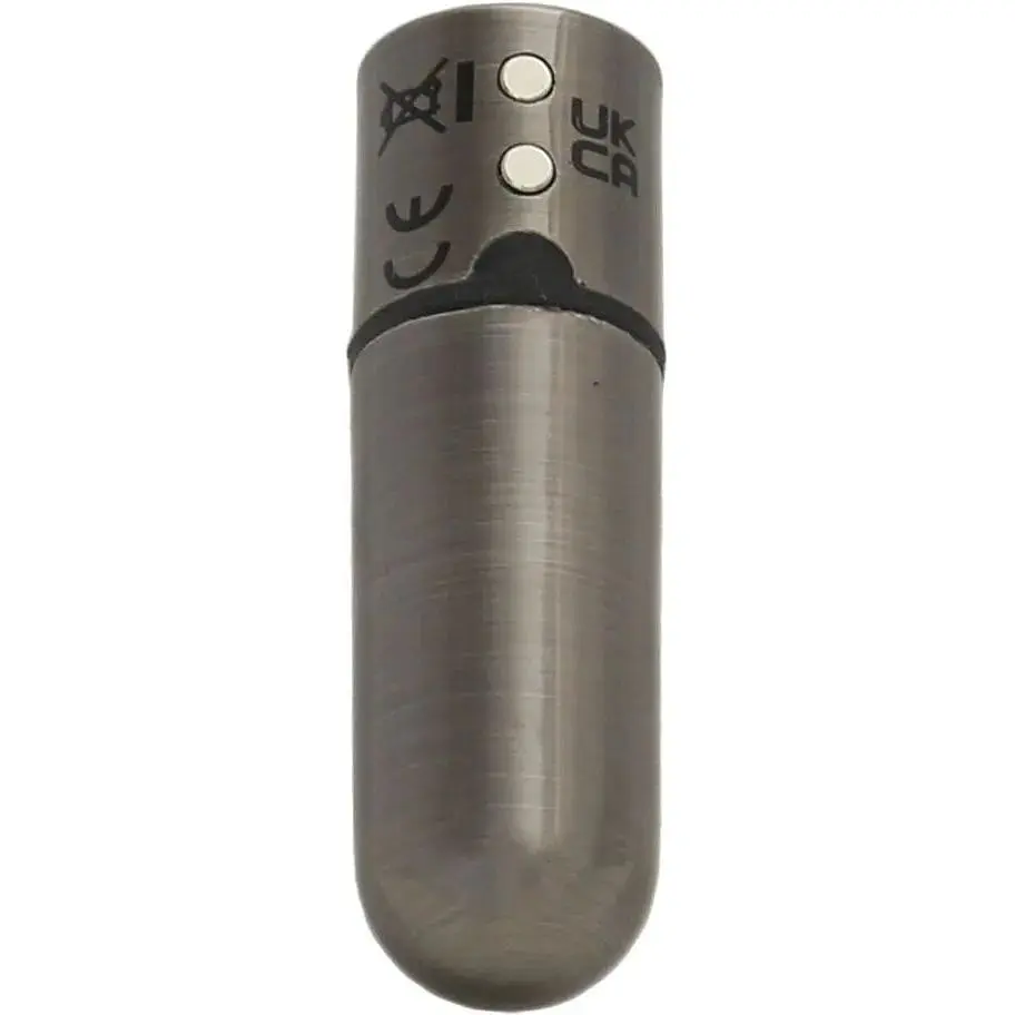 Вибропуля PowerBullet First-Class Bullet 2.5″ with Key Chain Pouch Gun Metal 9 режимов вибрации - фото 4