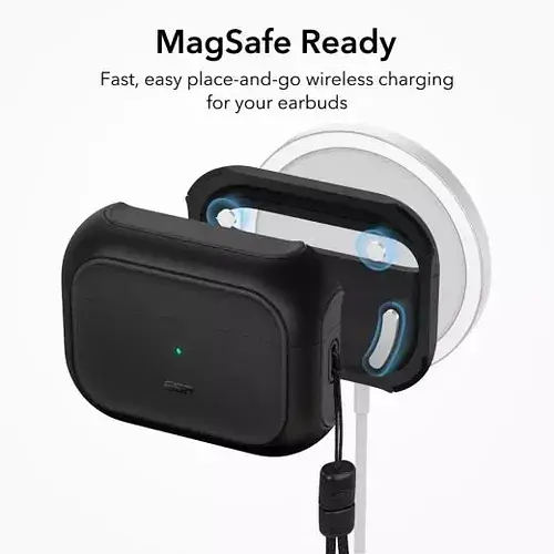 Чохол ESR Orbit Hybrid Case з HaloLock захисний для AirPods Pro 2 2022 Black (1C0020110) - фото 3