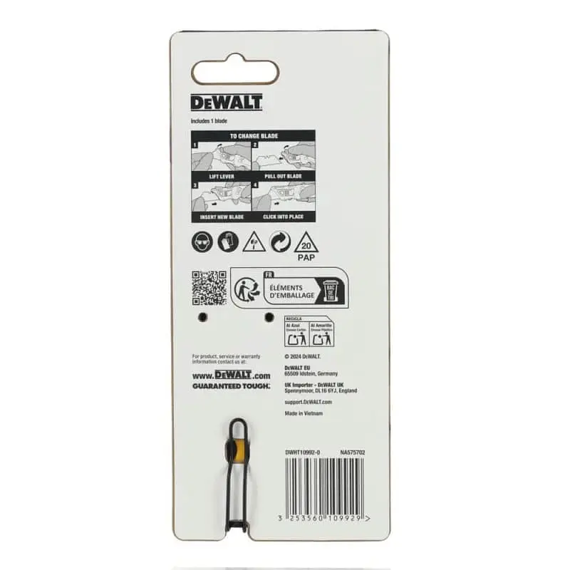 DeWALT Ніж будівельний трапецієподібний складний DeWALT, з фіксованим лезом, корпус пластик, 82мм - фото 9