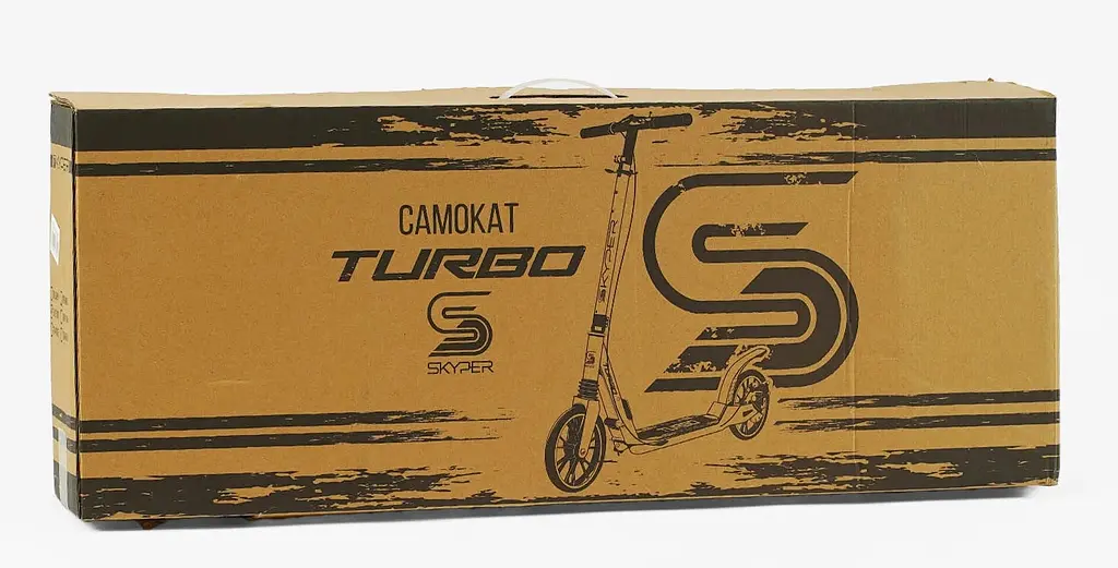 Самокат Skyper Turbo 80-105х46.5х13.6 см Чорно-фіолетовий 000283571 - фото 2