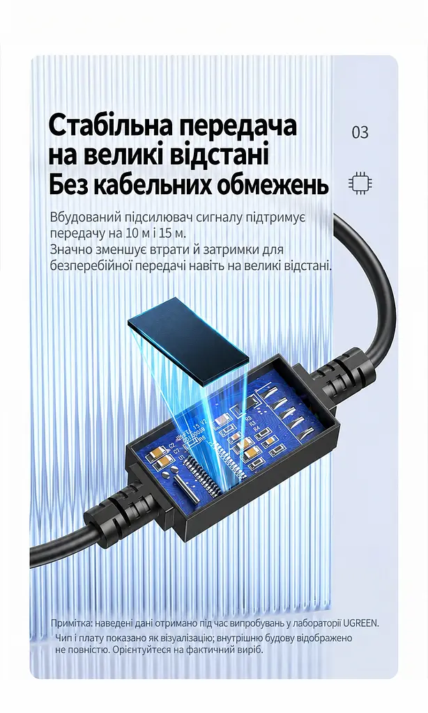 Кабель для принтера UGREEN US135 USB 2.0 USB-A - USB-B 1 м чорний (20846) - фото 15