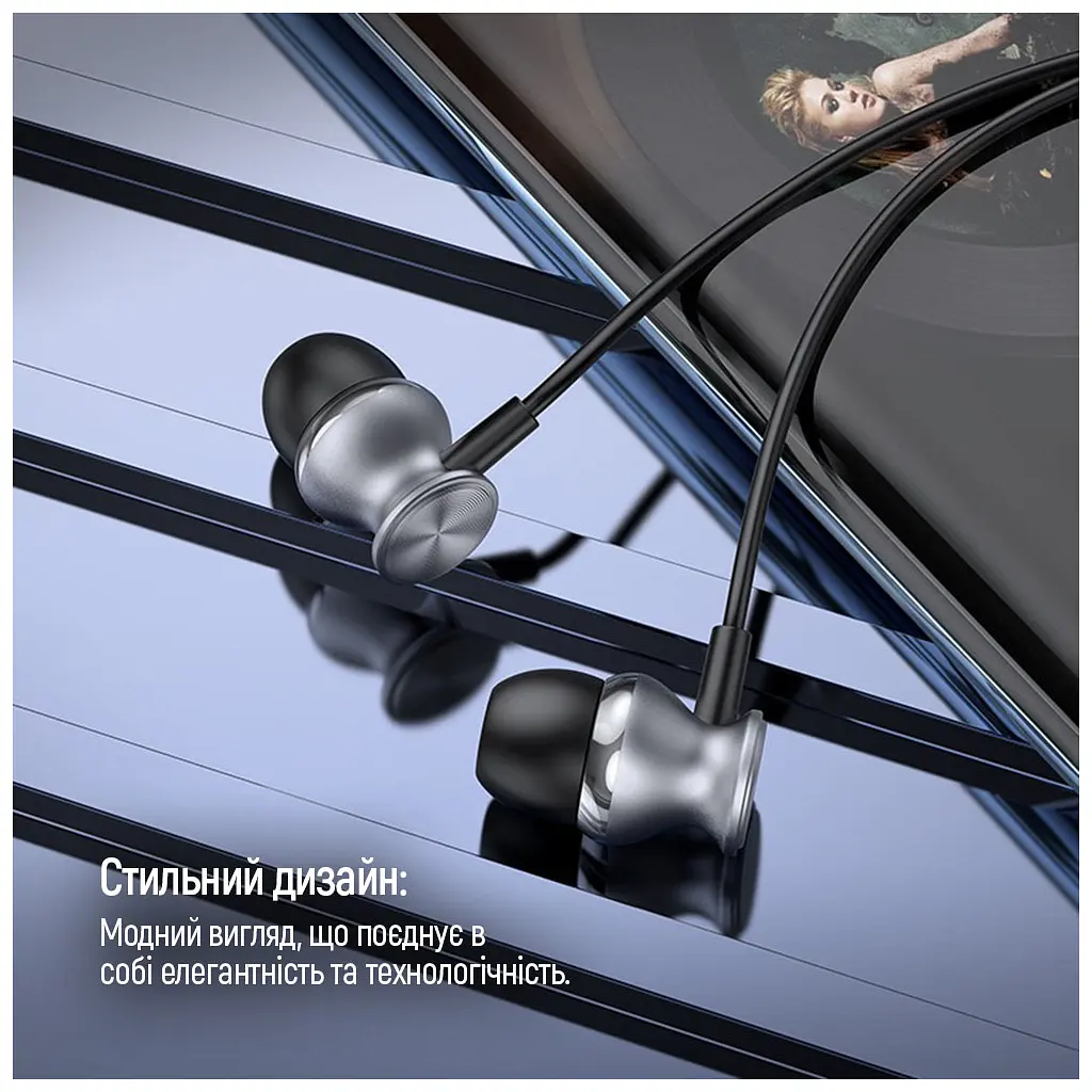 Навушники ColorWay 3.5 mm Wired Earphone UrbanBeat Black (CW-WD03BK) - фото 6