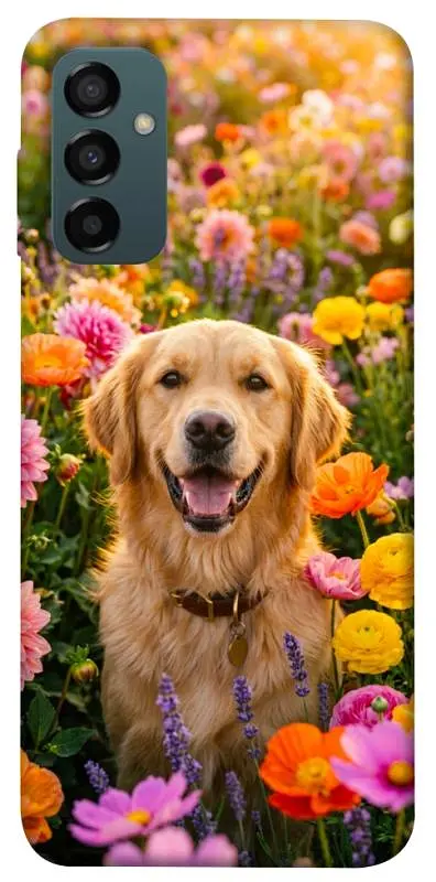 TPU чохол Demsky Flowery labrador для Samsung Galaxy M14 5G