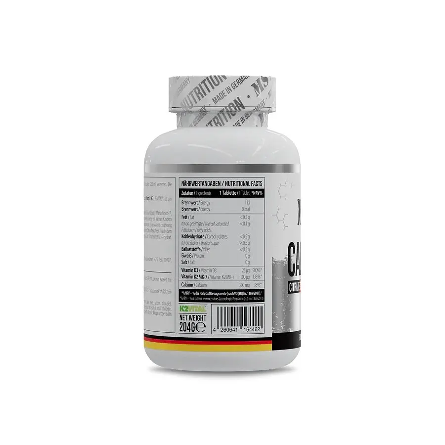 Вітаміни та мінерали MST Nutrition Calcium Citrate + Vitamin D3 + K2 MK7, 120 таблеток - фото 2