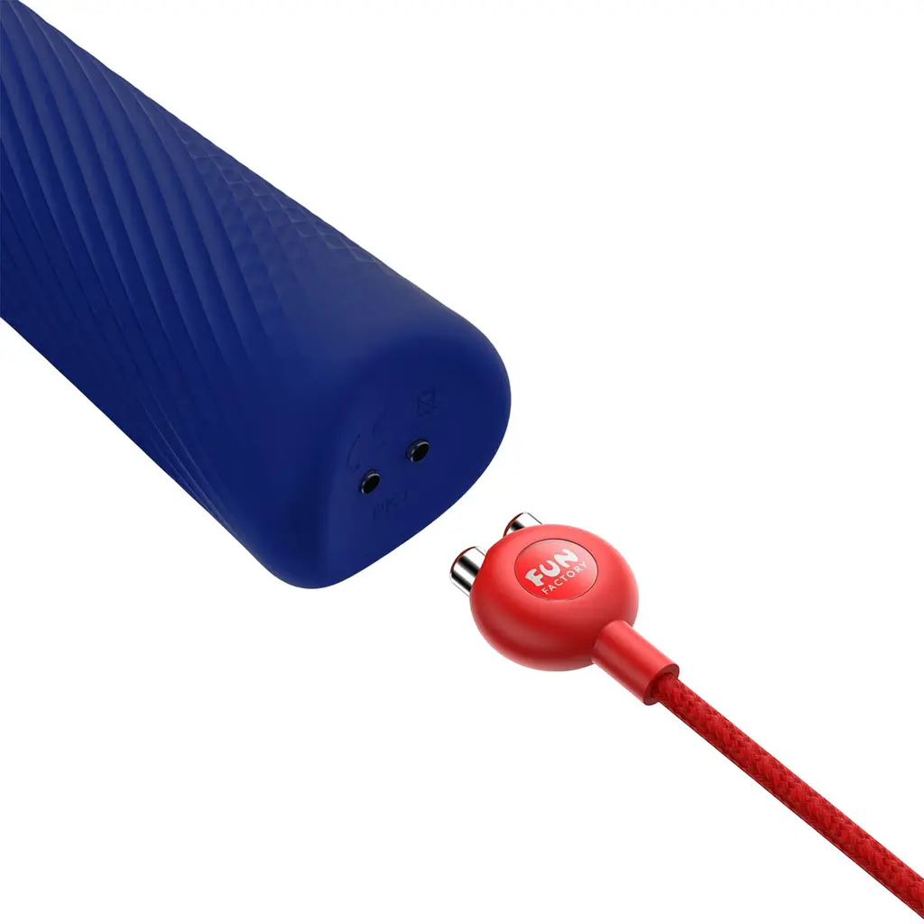 Вібромасажер Fun Factory VIM Vibrating Wand midnight blue, суперпотужний та легкий, до 6 годин роботи - фото 7