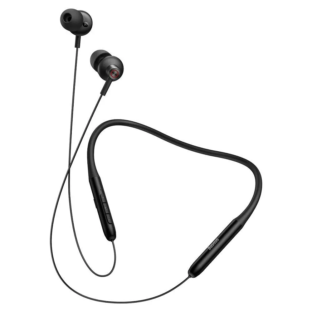 Наушники беспроводные Baseus Bowie P1x In-ear Neckband с шейной дугой черные - фото 4